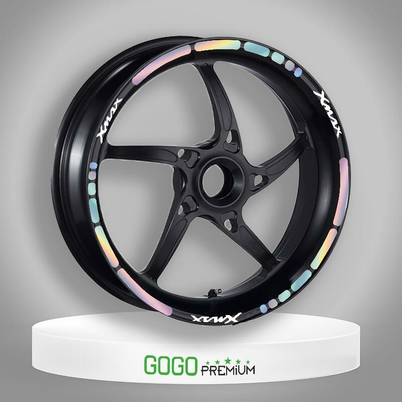 Hologramlı III Yamaha Xmax Uyumlu 1 Set Jant Şeridi aksesuar