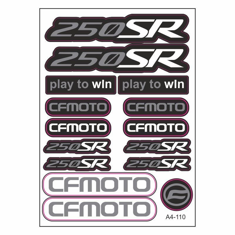 A4 Sticker 110 TEK Paket Çoklu Sticker aksesuar