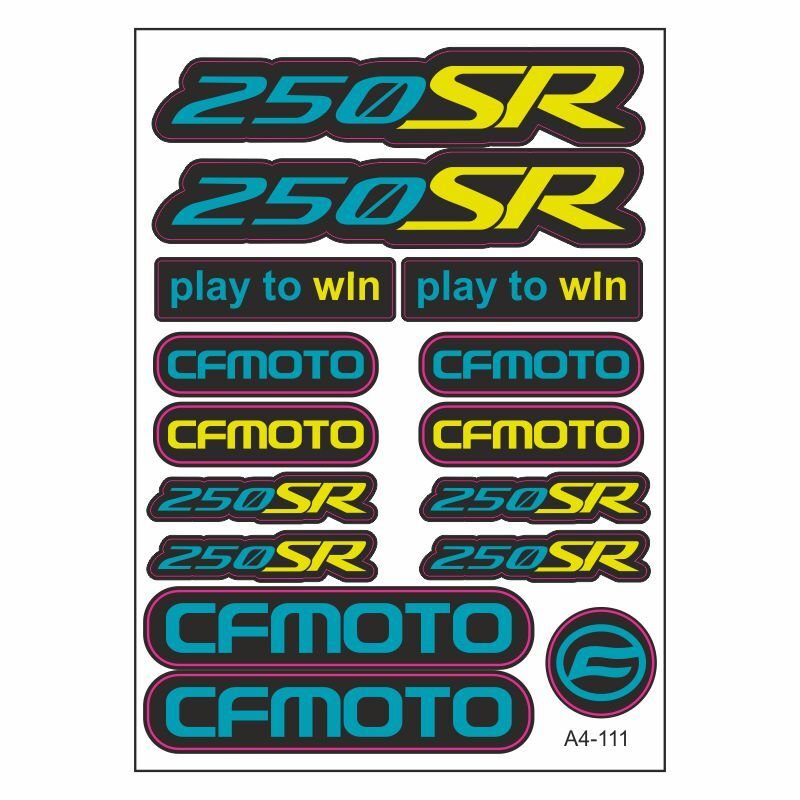 A4 Sticker 111 TEK Paket Çoklu Sticker aksesuar