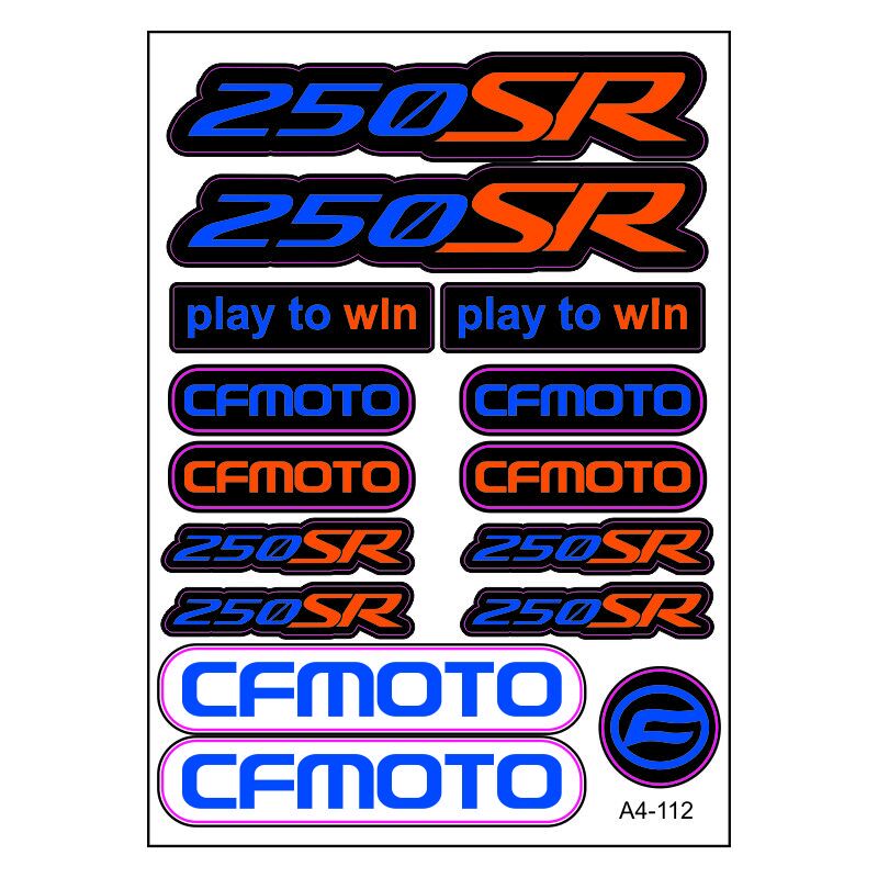 A4 Sticker 112 TEK Paket Çoklu Sticker aksesuar